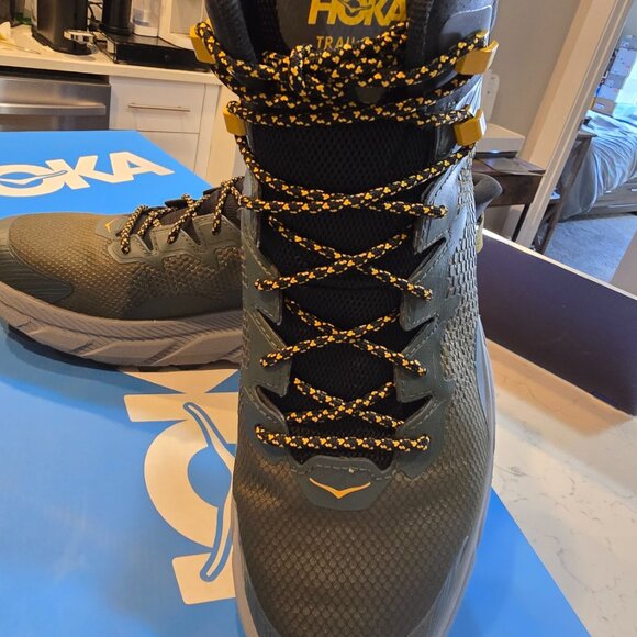 Hoka One One Trail Code GTX 1123165 DBAV Men's GREEN Hiking Shoes Boot Size 13 - Picture 2 of 16